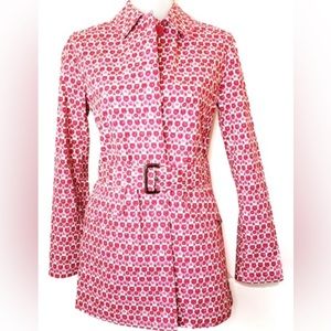Gap floral trench coat / rain jacket, sz M